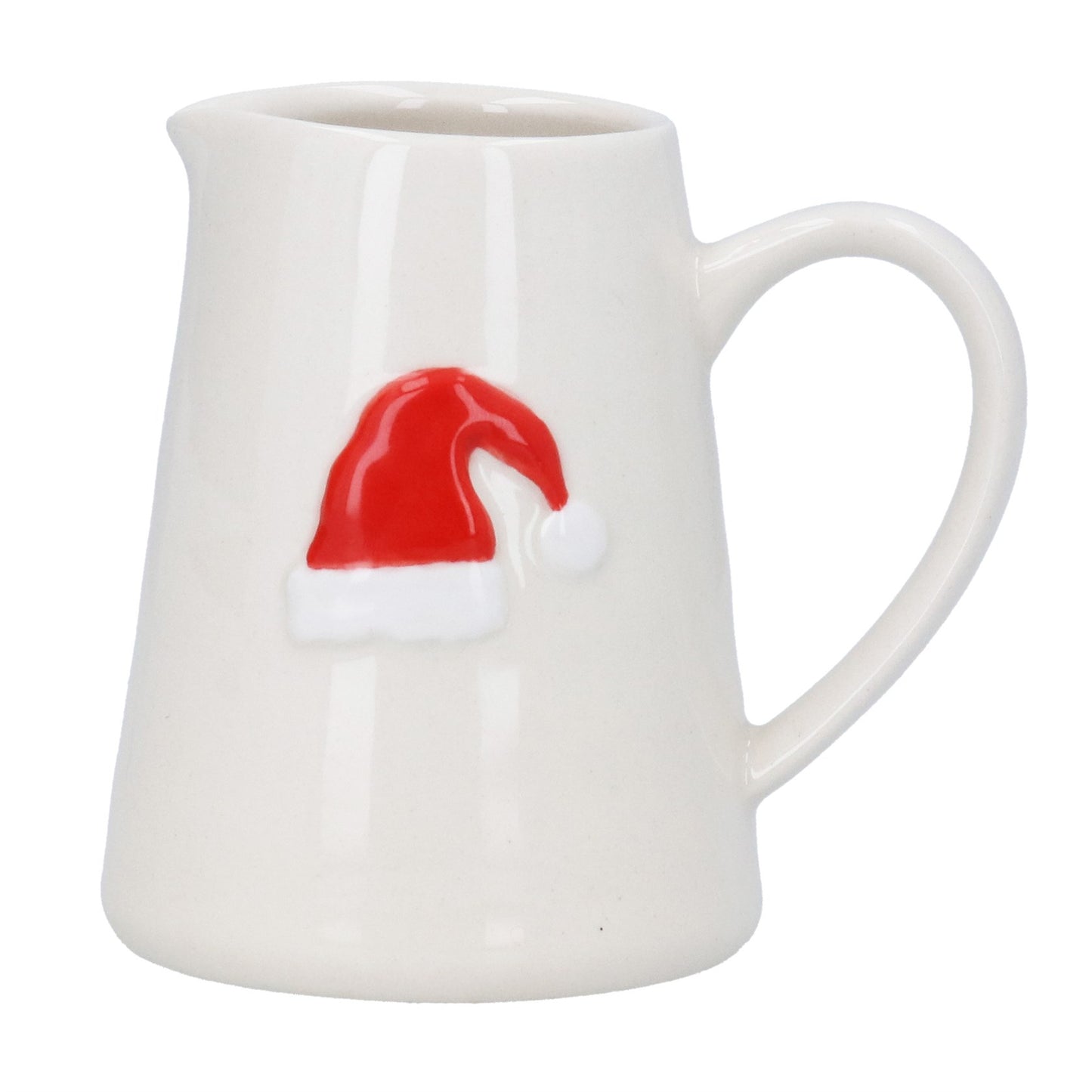 Gisela Graham Santa Hat Stoneware Mini Jug