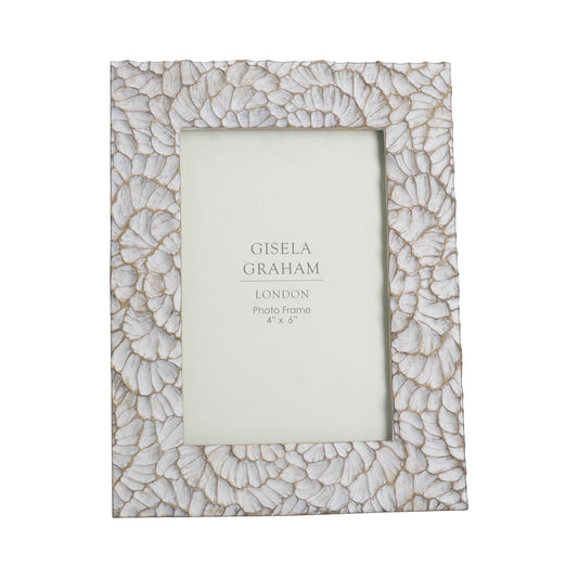 Gisela Graham Taupe Frill Resin Picture Frame