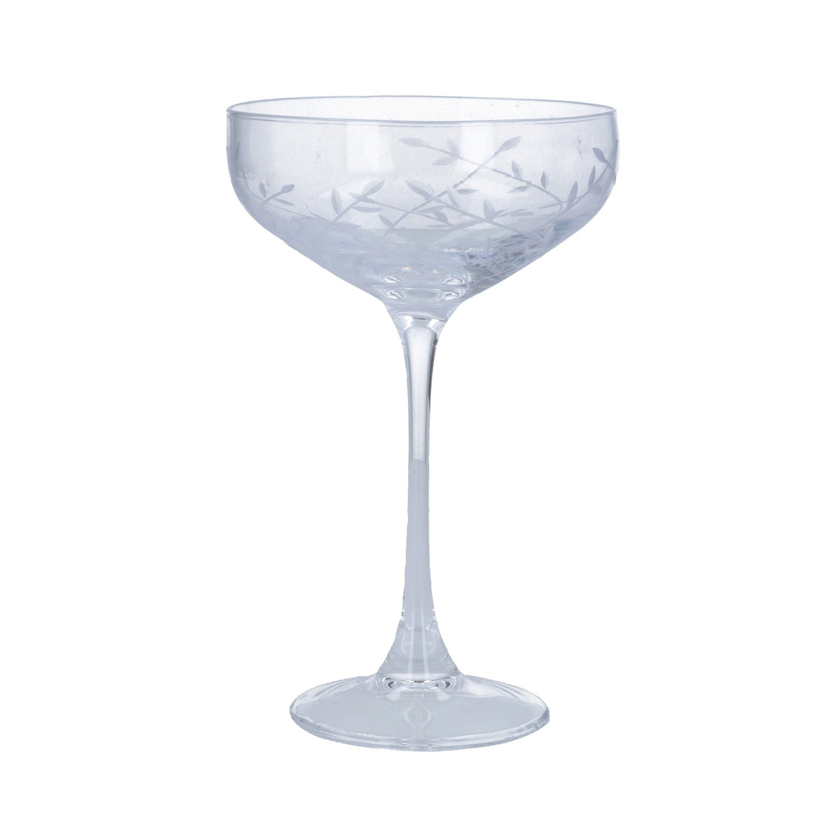 Gisela Graham Clear Vines Coupe Glass