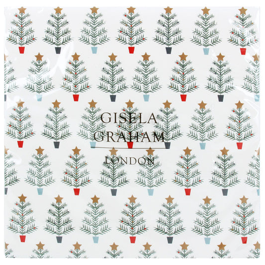 Gisela Graham Trees In Pots Napkins