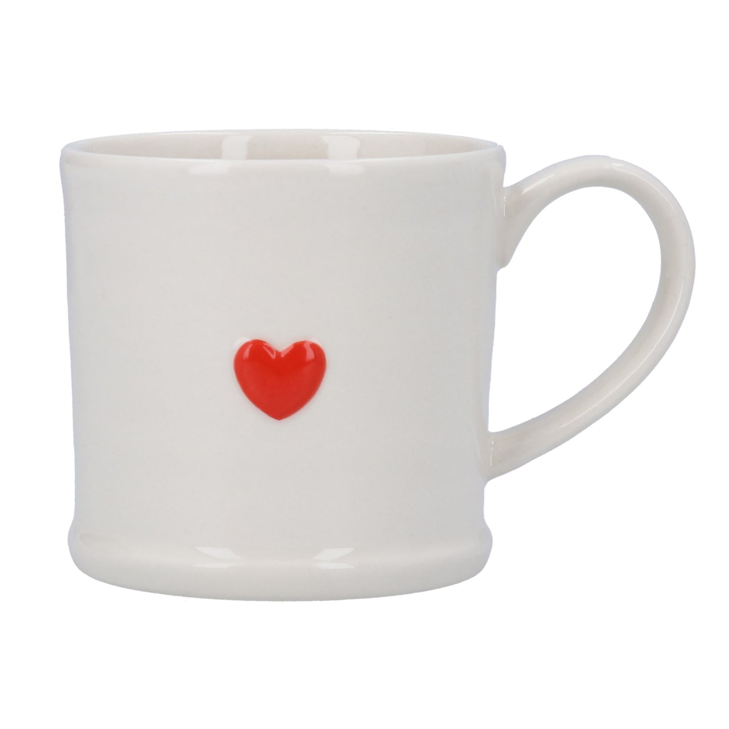 Gisela Graham Red Heart Stoneware Mug