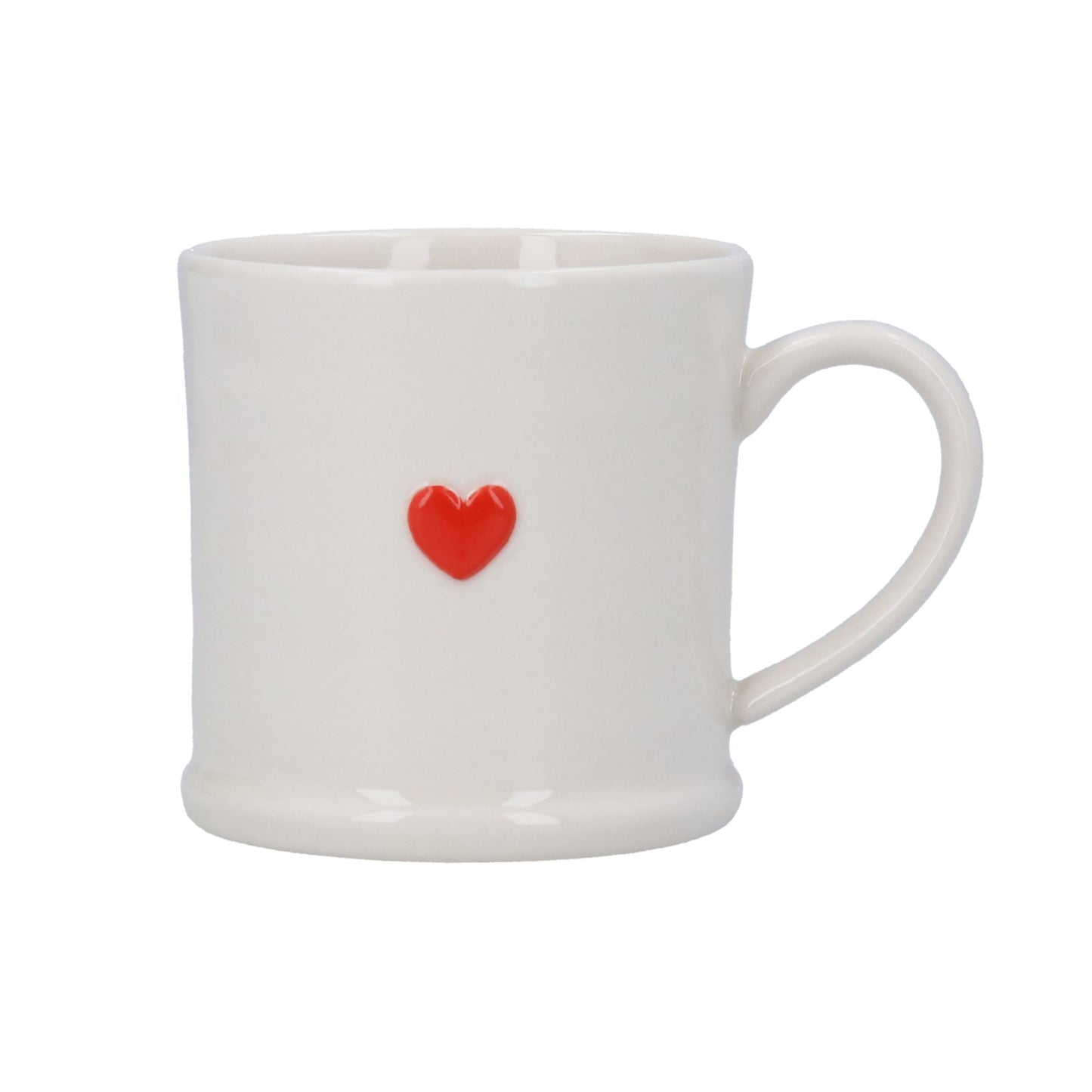 Gisela Graham Red Heart Stoneware Mug