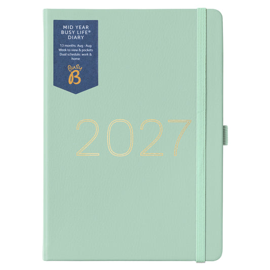 Busy B Busy Life Diary 2027 Sage Faux