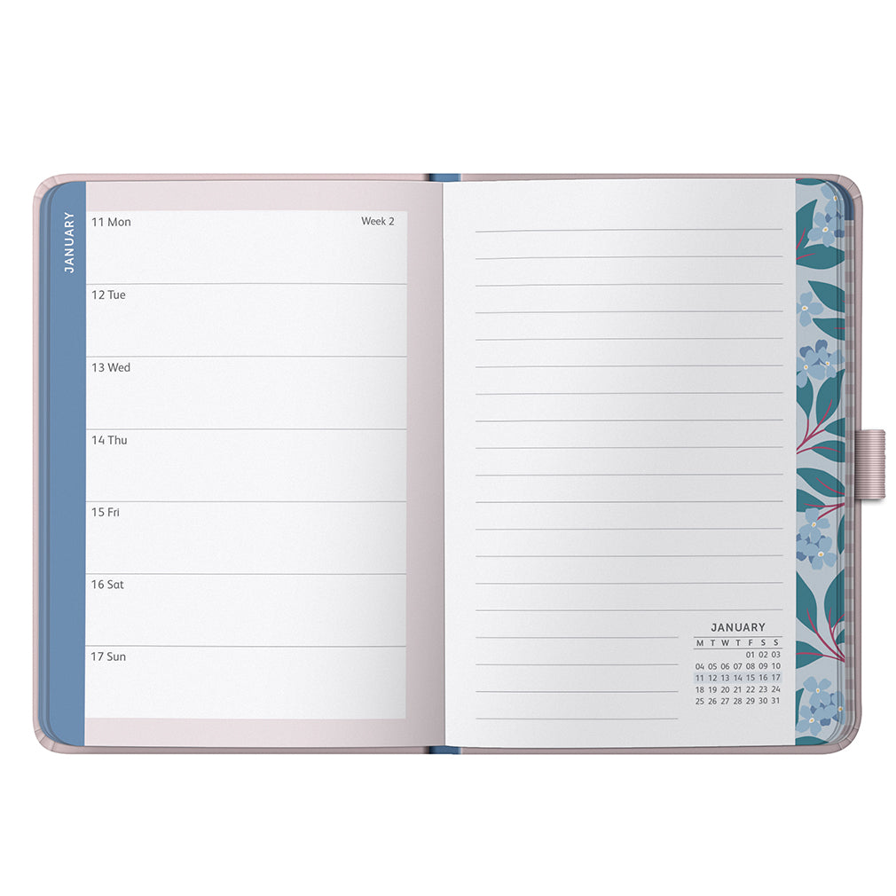Busy B A6 To Do Diary 2027 Pink Graphic Number