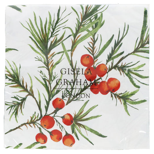 Gisela Graham Napkins - Spruce and Berries