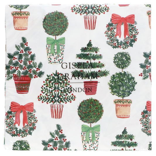 Gisela Graham Napkins -  Christmas Topiary