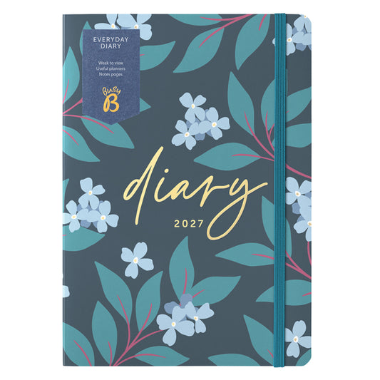 Busy B Everyday Diary 2027 Charcoal Ditsy Floral