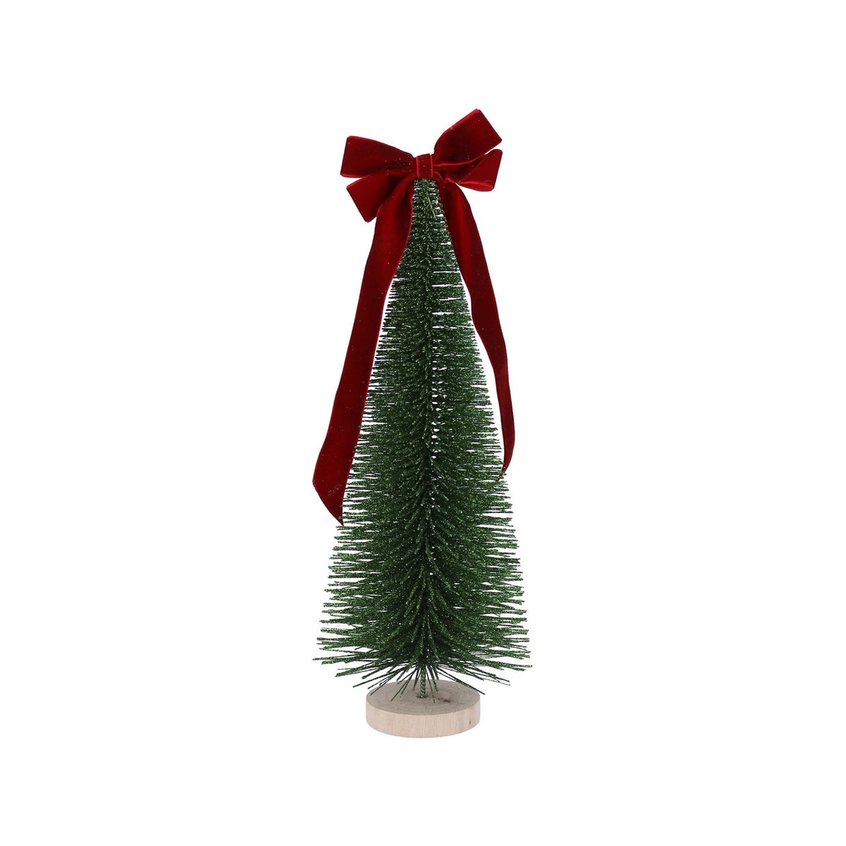 Gisela Graham Bristle Tree with red Bow