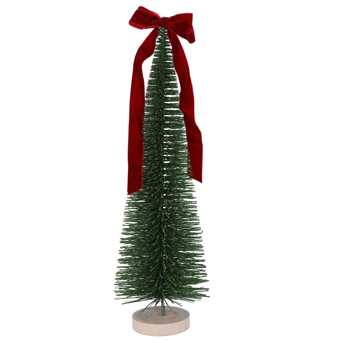 Gisela Graham Bristle Tree with red Bow
