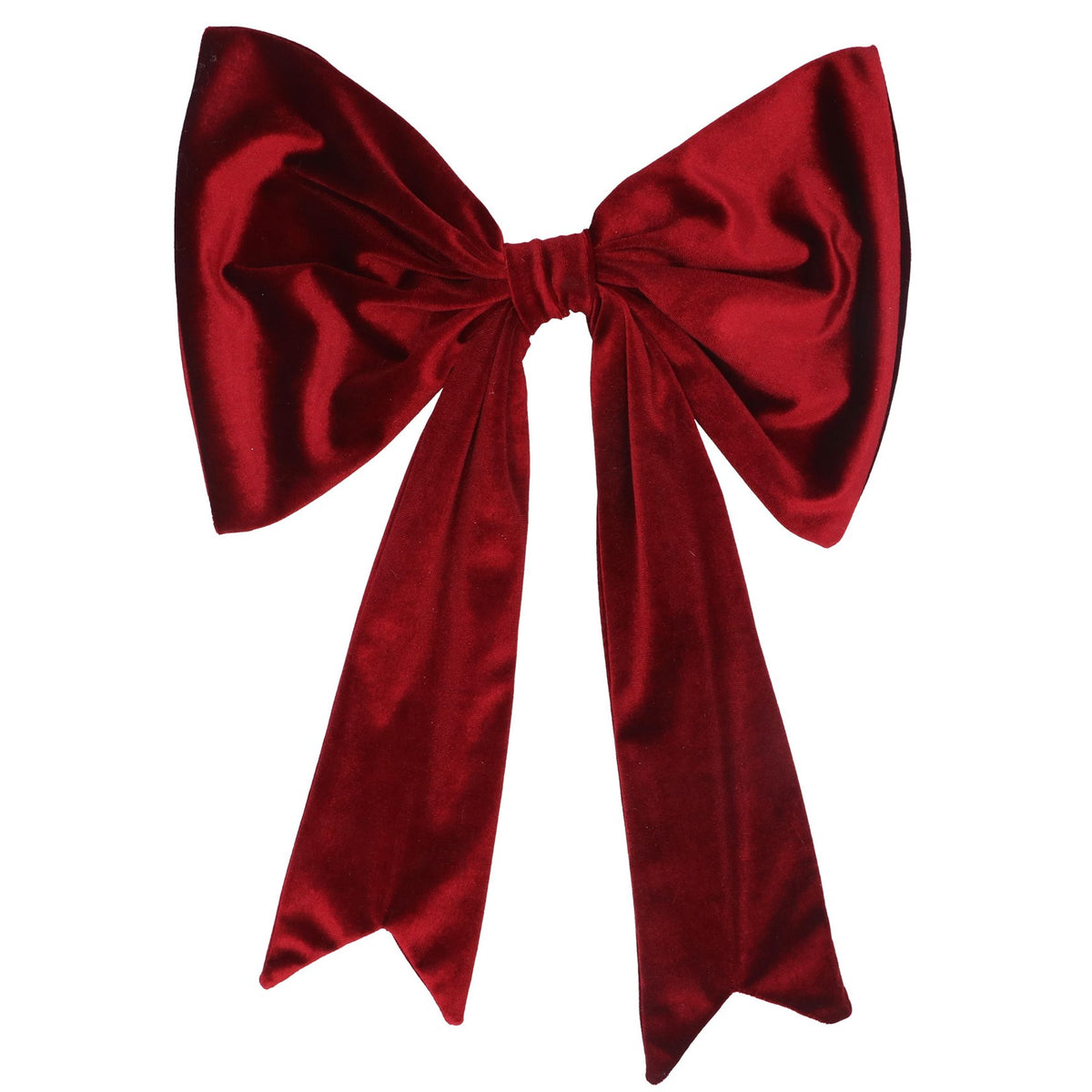 Gisela Graham Velvet Bow - Burgundy