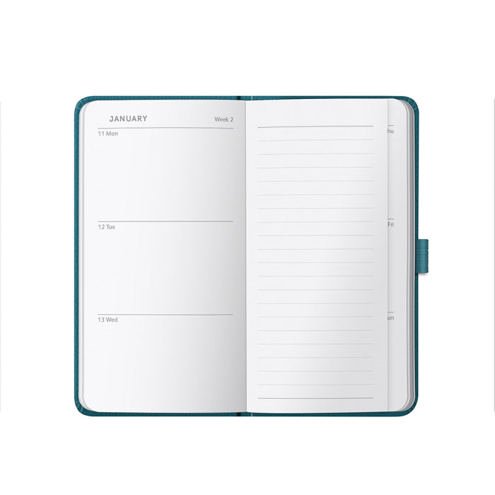 Busy B Slim Diary 2027 Teal Faux