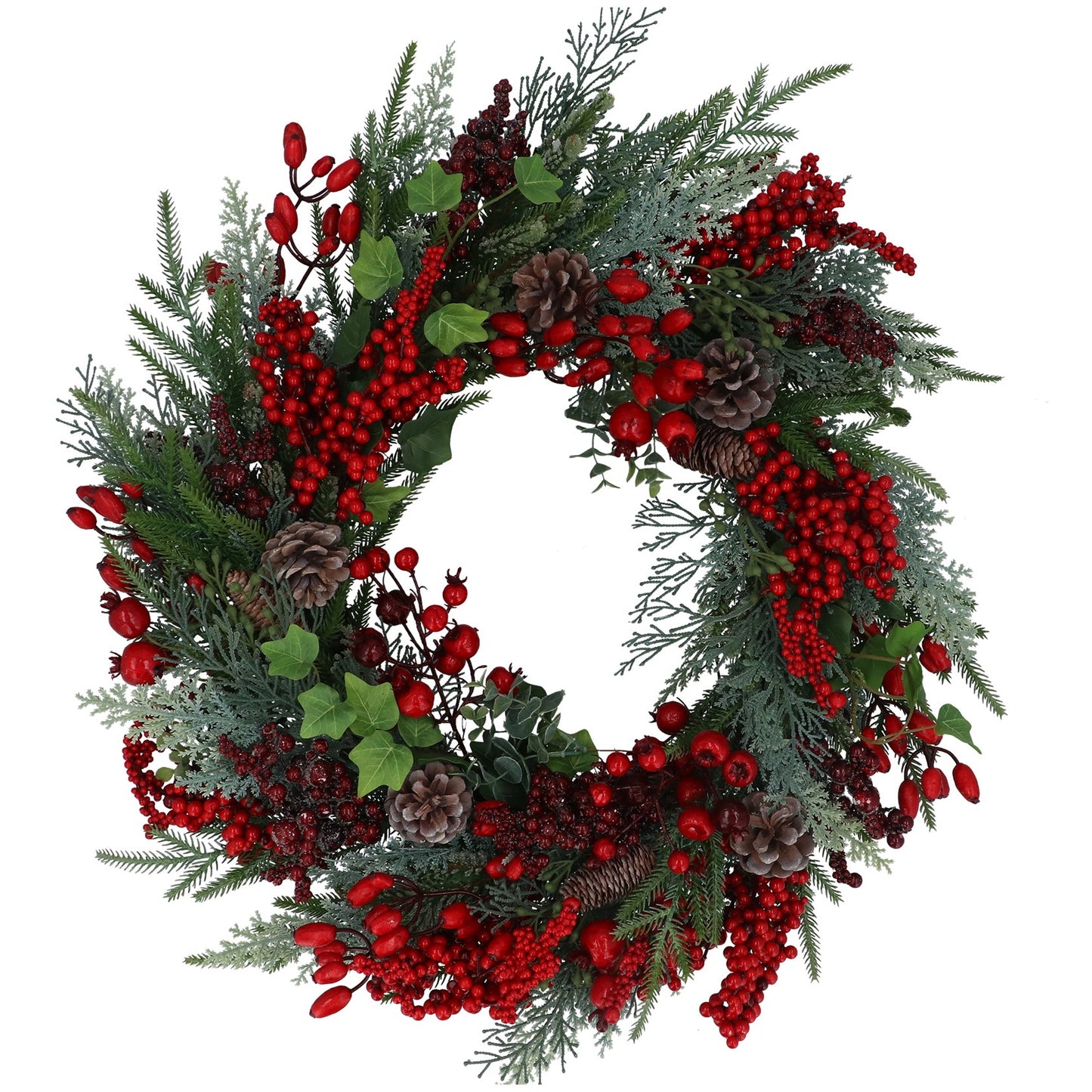 Gisela Graham Red Berries, Rosehip & Foliage Wreath