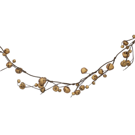 Gisela Graham Gold Bells Twig Garland