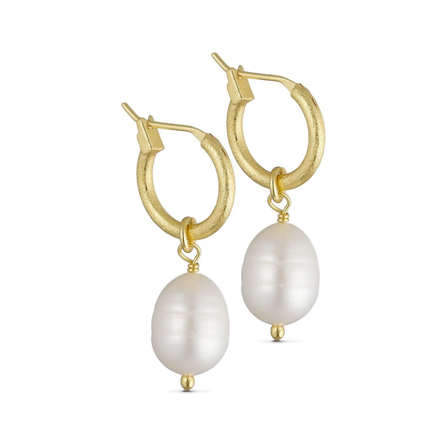 Pure By Nat Creol Earrings With Pearls