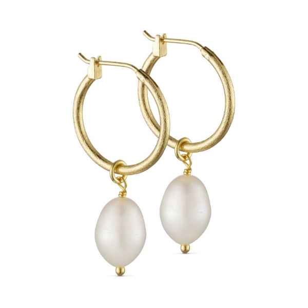 Pure By Nat Creol Earrings With Pearls