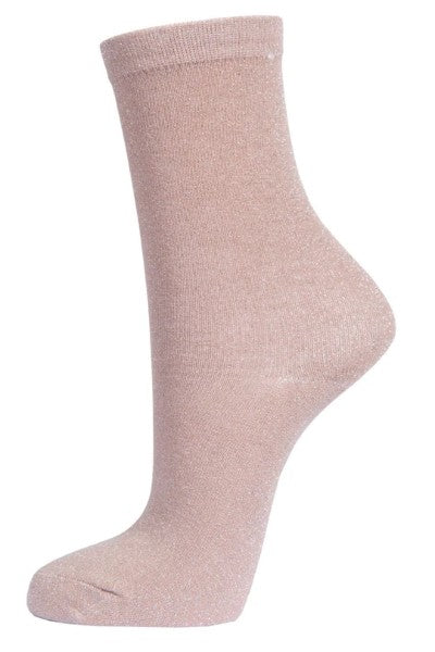 MSH Cotton All Over Glitter Ankle Socks