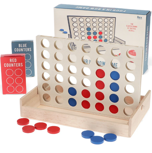 Wooden Four In A Row Game Set