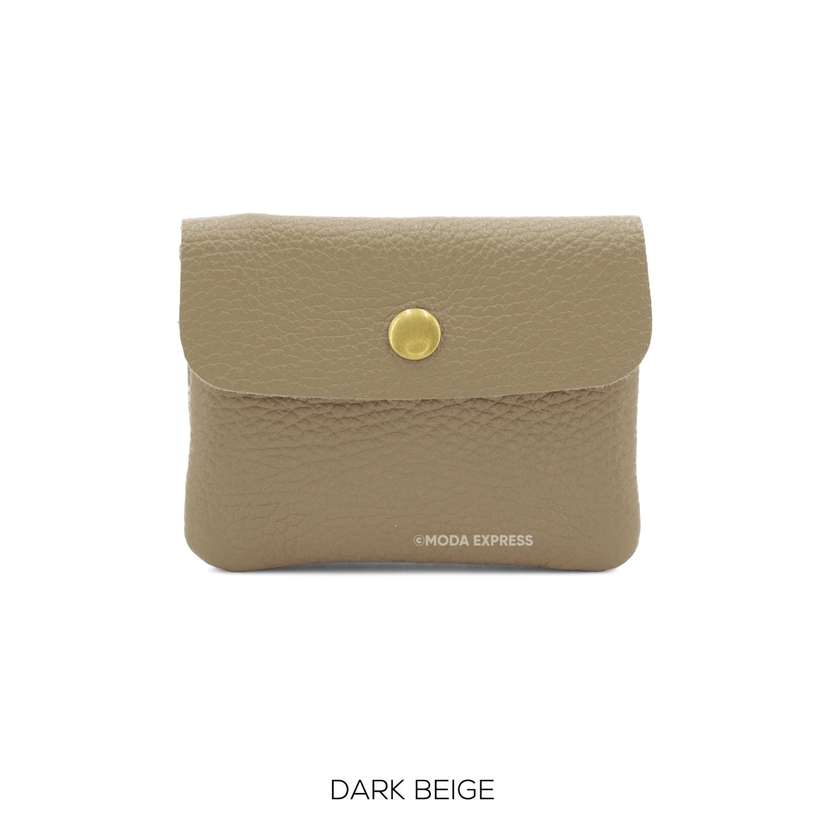 Leather Button Purse in various colours