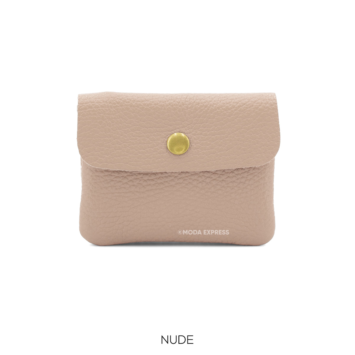 Leather Button Purse in various colours