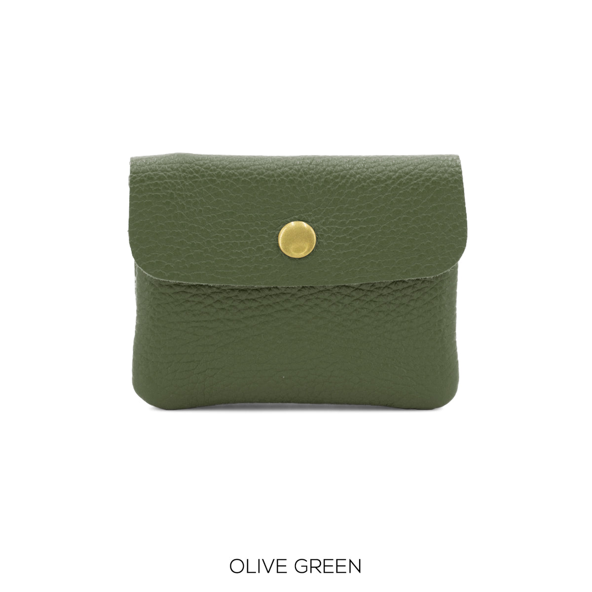 Leather Button Purse in various colours