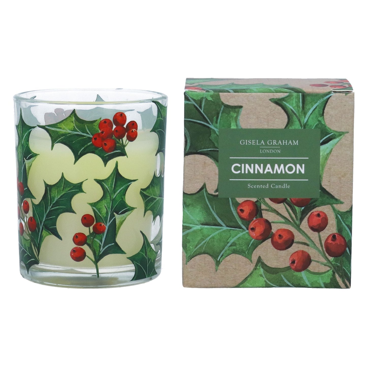 Gisela Graham Holly Scented Boxed Candle