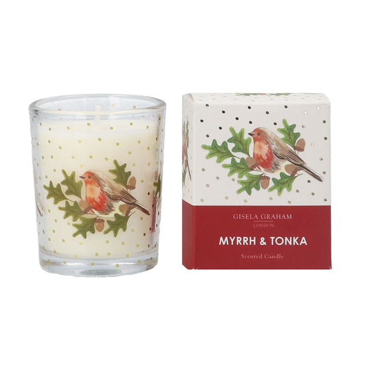 Gisela Graham Boxed Scented Candle - Robin and Oak