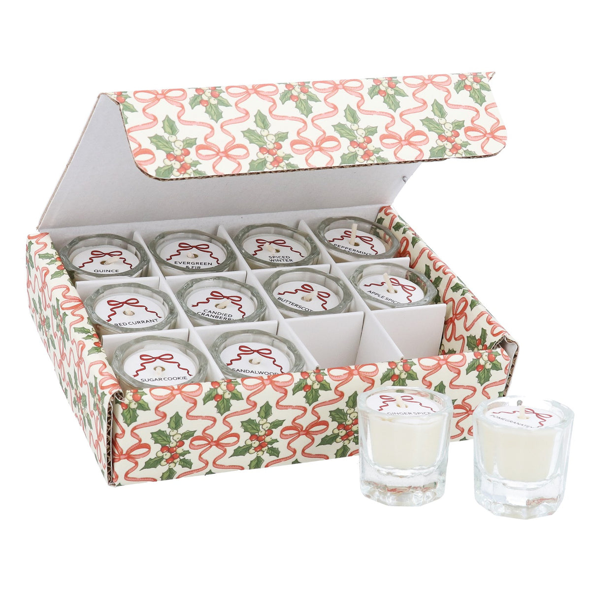 Gisela Graham Boxed Scented Candle Set - 12 Days/Holly