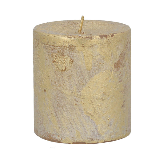 Gisela Graham Gold Pillar Candle