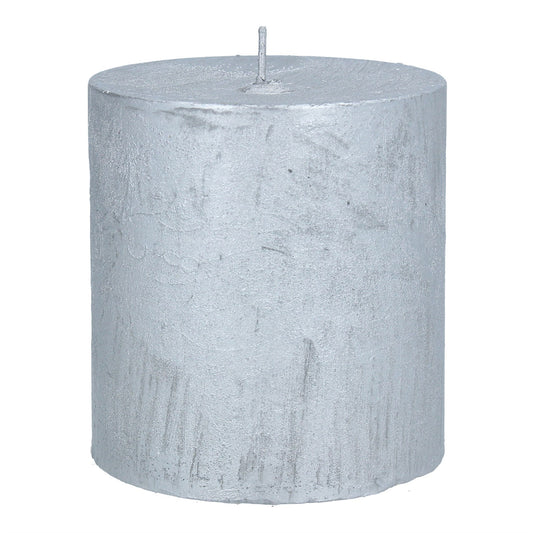 Gisela Graham Silver Pillar Candle
