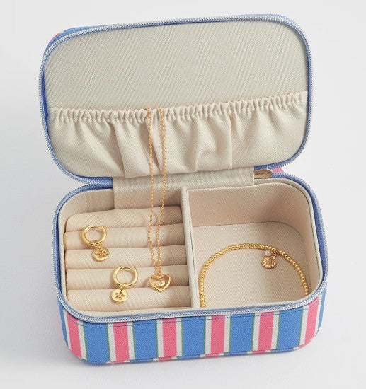 Estella Bartlett Blue Stripe Mini Jewellery Box