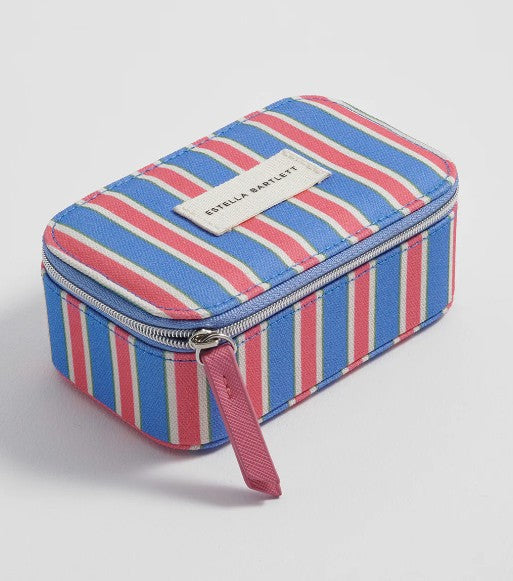 Estella Bartlett Blue Stripe Mini Jewellery Box