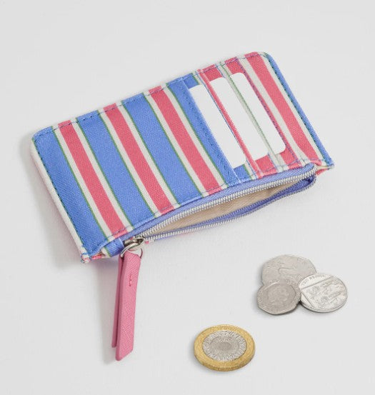 Estella Bartlett Blue Stripe Card Purse