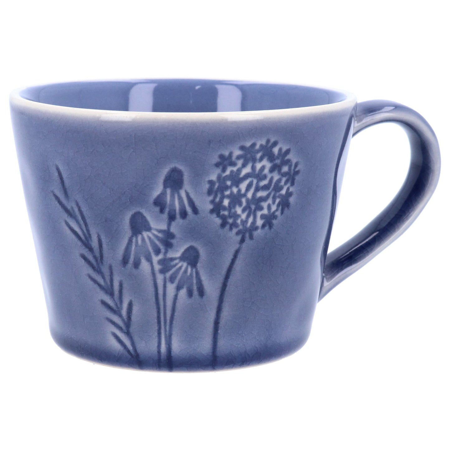 Gisela Graham Blue Meadow Stoneware Mug