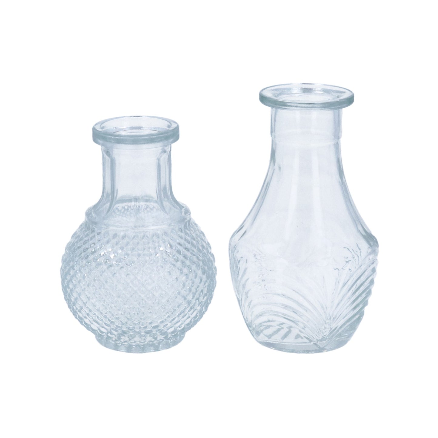 Gisela Graham Pressed Glass Vase