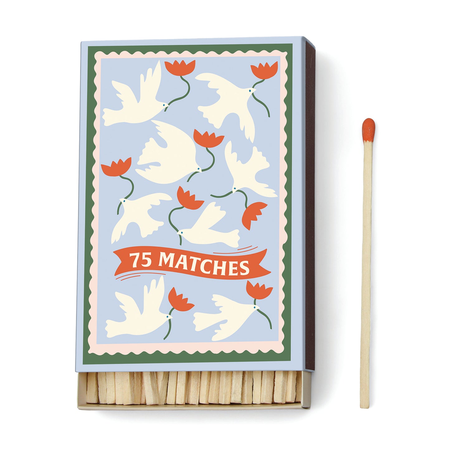 A Dopo Boxed Matches - Flower Orange