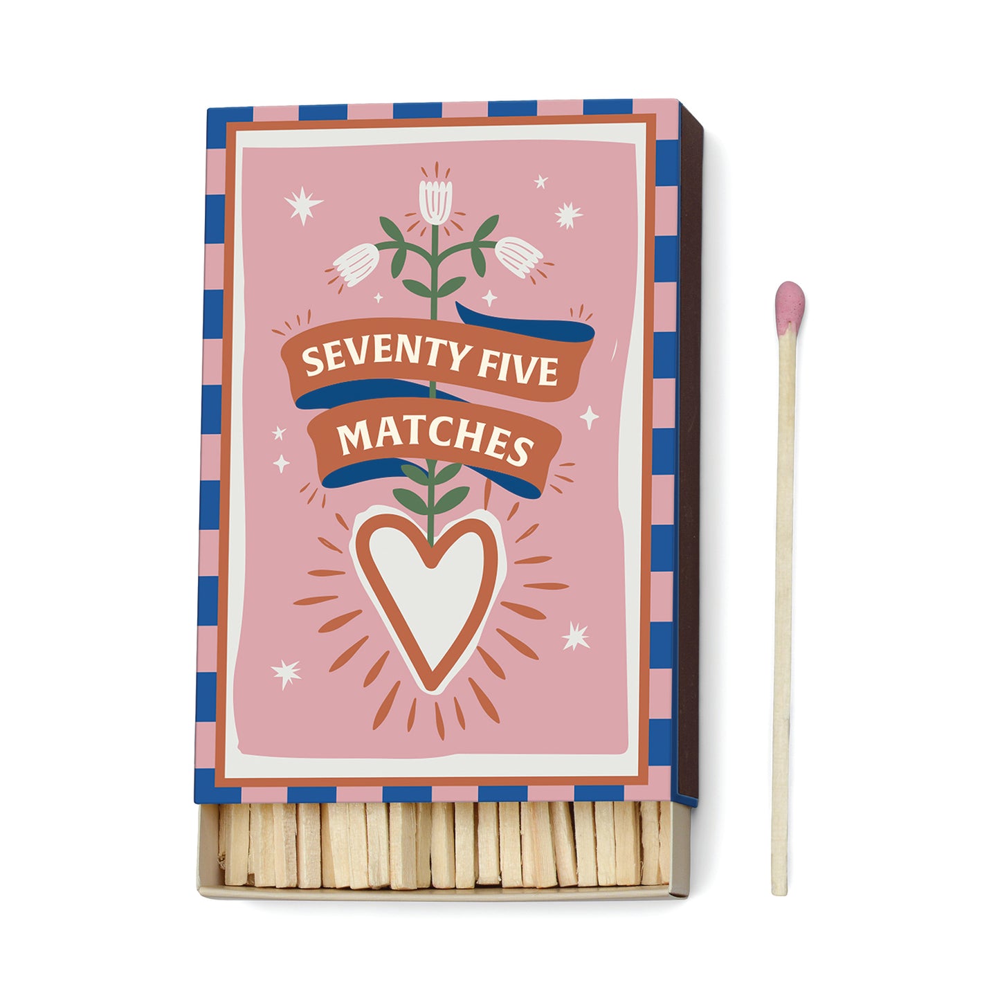 A Dopo Boxed Matches - Pink Hearts