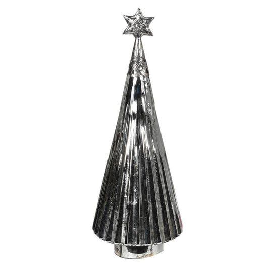 Large Antique Silver Xmas Tree