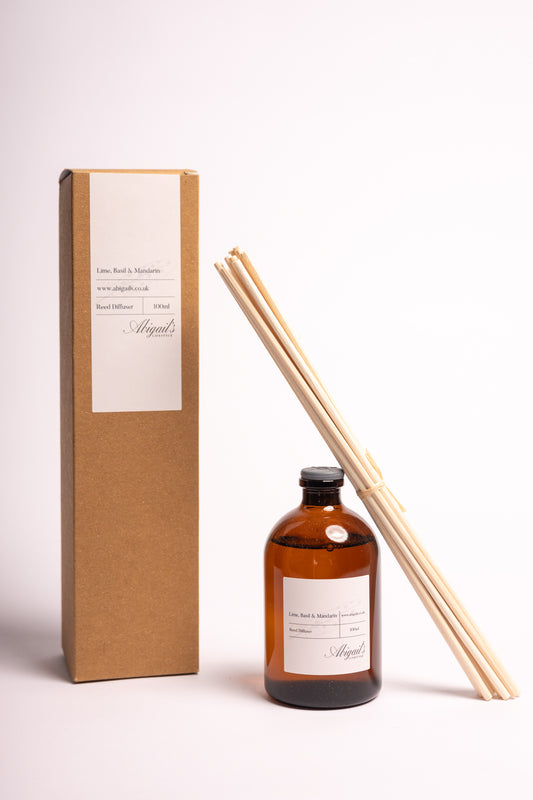 Abigail's Brown Apothecary Reed Diffuser Lime, Basil & Mandarin