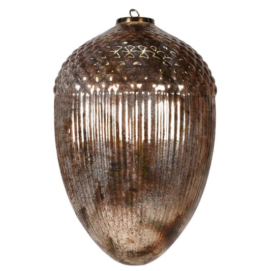 Distressed Gold Hanging Acorn