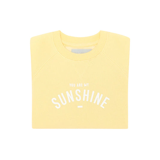 Bob & Blossom You Are My Sunshine Sweatshirt Butter Yellow, Age 1