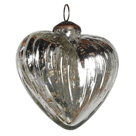 Medium Silver Hanging Heart