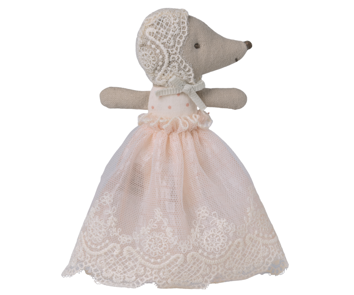 Maileg Baby Mouse in Gown