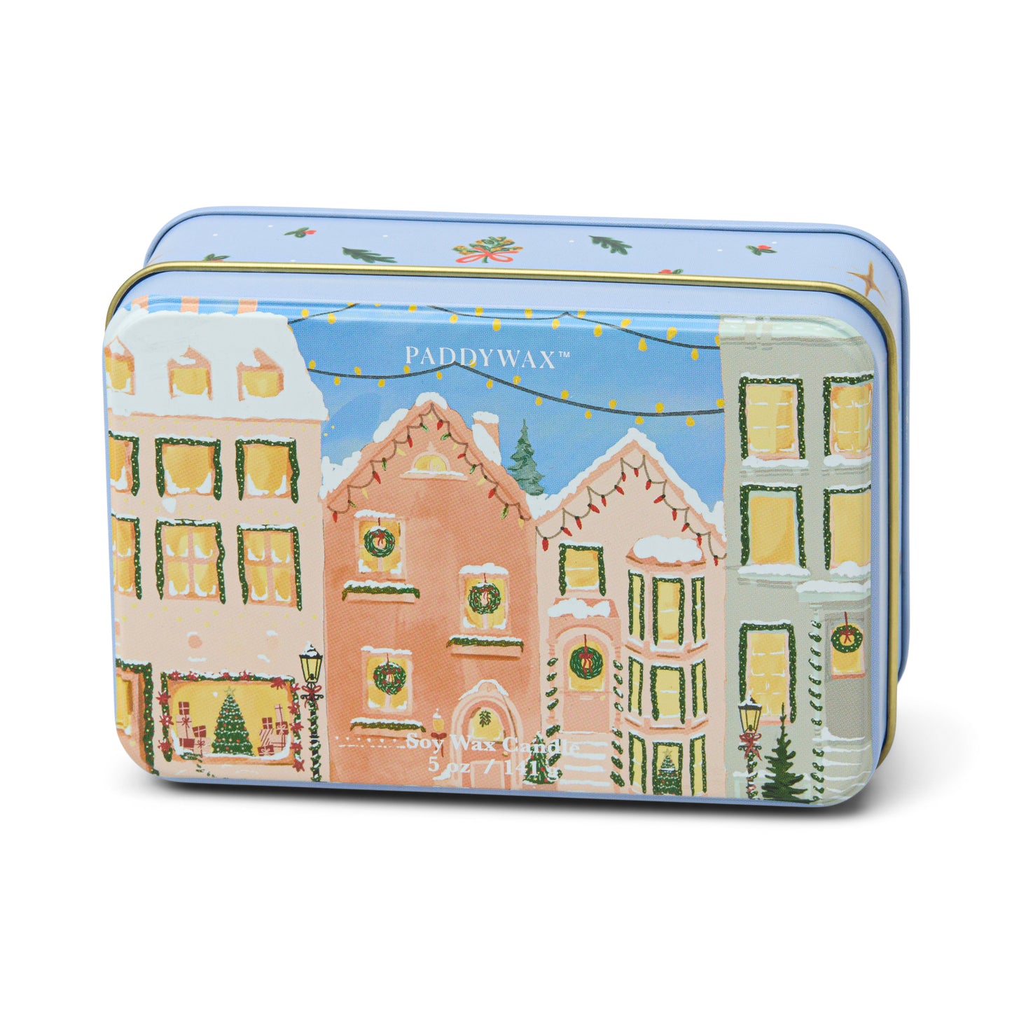 Paddywax Christmas Village Tin Candle - Gingerbread
