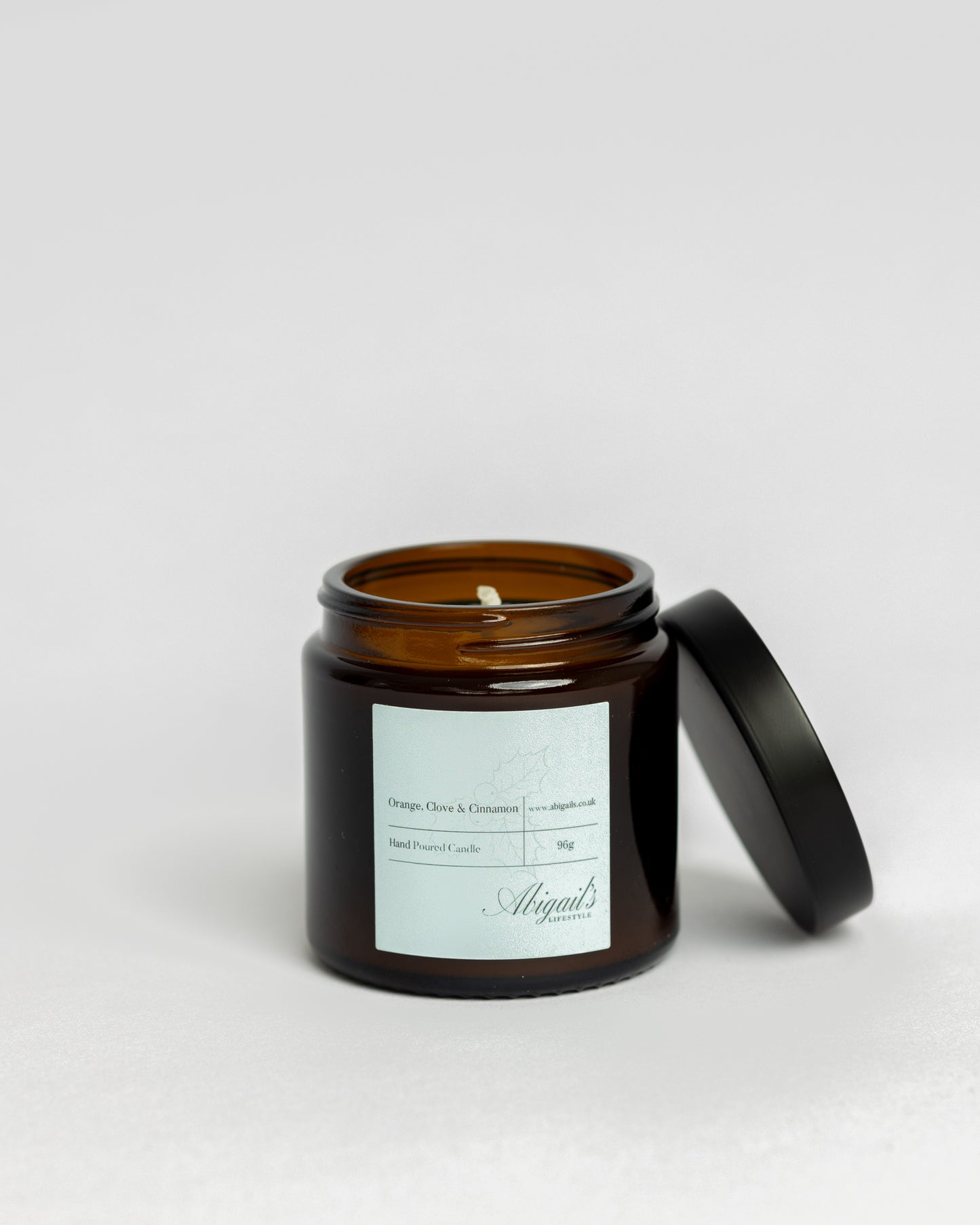 Abigail's Christmas Collection Brown Pharmacy Jar Candle Orange, Clove & Cinnamon