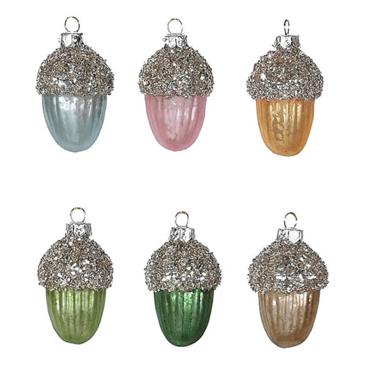 Box of 6 Pine Cone Baubles
