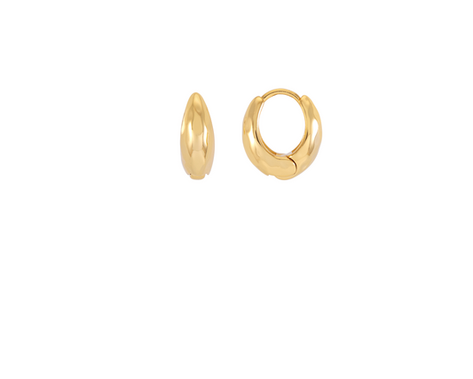 Estella Bartlett Hammered Huggie Hoops