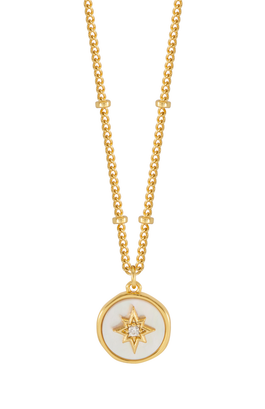 Estella Bartlett North Star Coin Necklace
