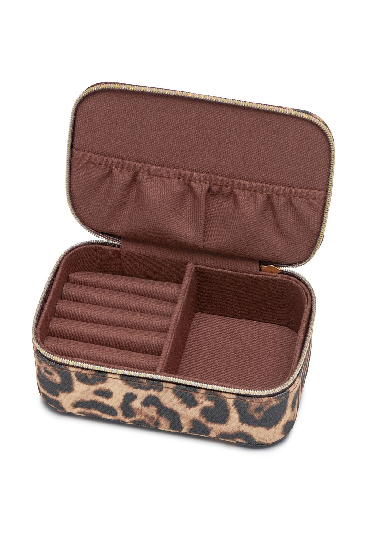 Estella Bartlett Leopard Canvas Jewellery Box
