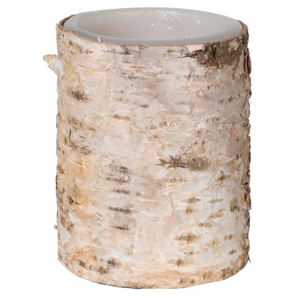 Small LED Birch Candle