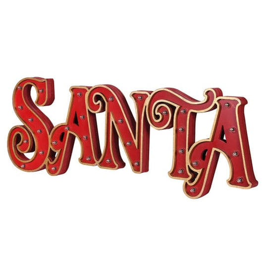 Rouge LIT Santa Sign